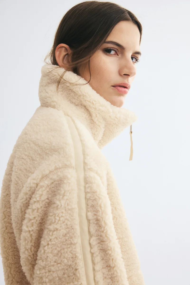 H&M  Oversized teddy jacket for Women | Best Price UAE