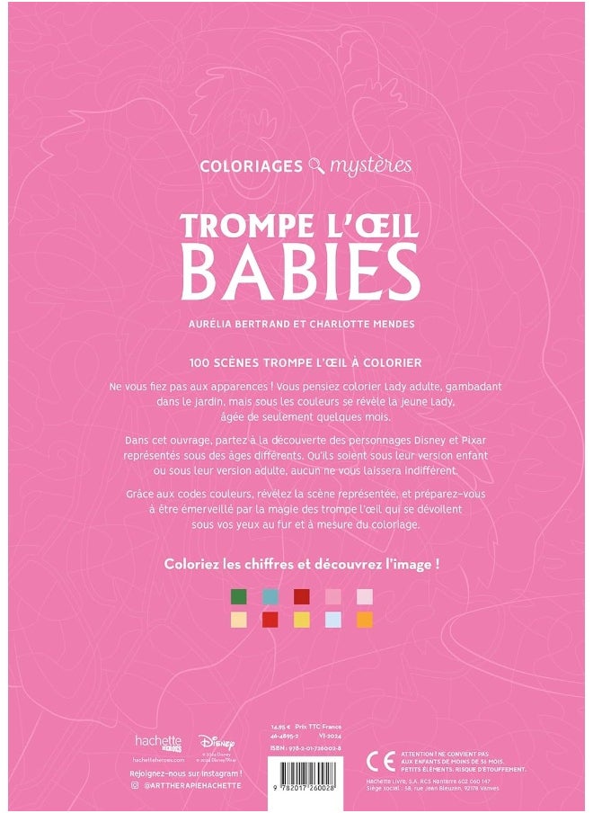 HACHETTE HEROES Coloriages mystères Disney - Trompe l'oeil Babies  - Image 2