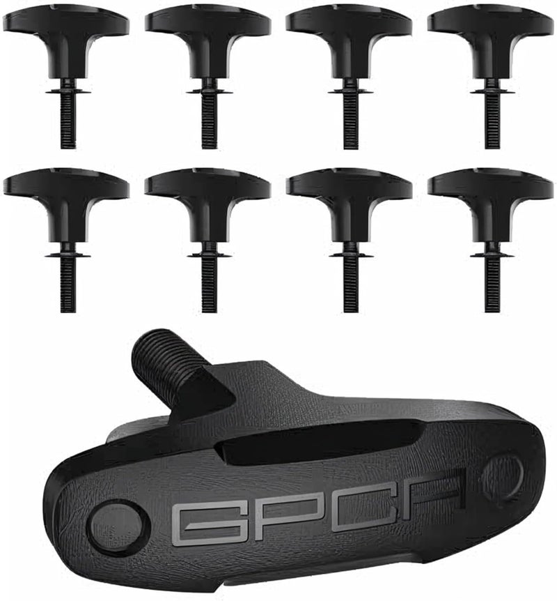 GPCA Quick-Release Tie Down GP Anchor/T-Handle Bolts Set - 8 Pack for Jeep and Ford Bronco - Image 1