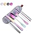 Kitiok Kitiok Reusable Travel Utensil Set With Case (Rainbow), Travel Cutlery Set, Portable Camping Silverware Set, Portable  - Image 2