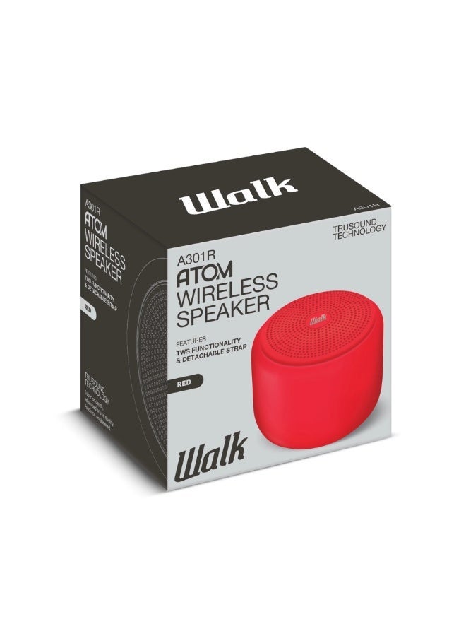 Walk Audio - ATOM Wireless Speaker Red - Image 2