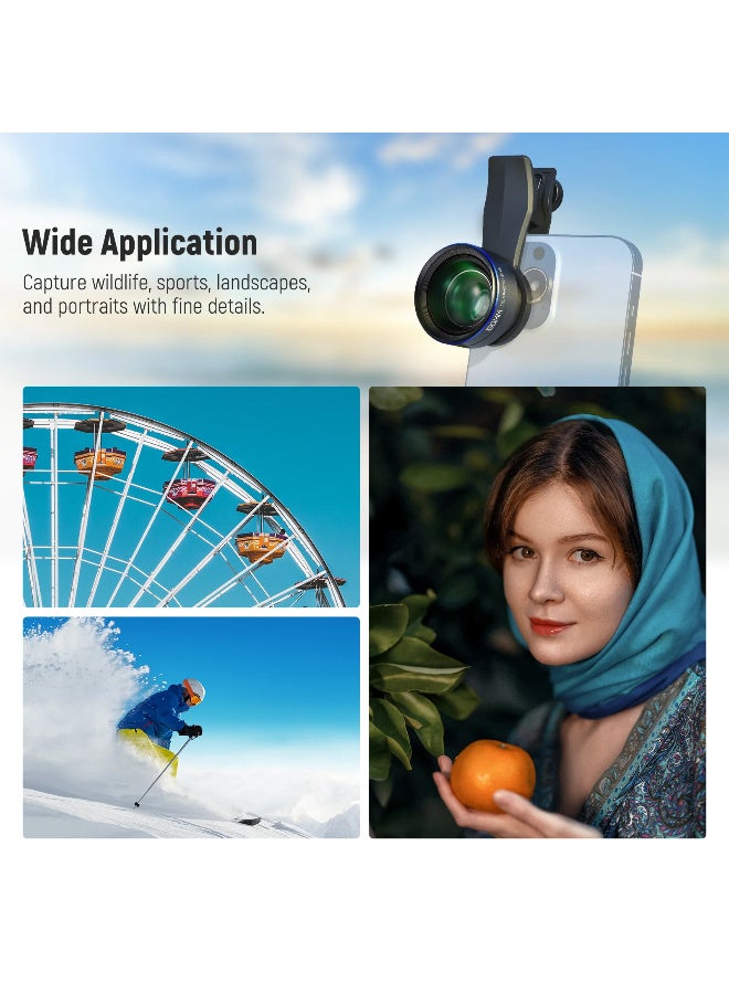 نيوير عدسة مقربة NEEWER LS-41 بطول بؤري ‎60mm مع مشبك عدسة ‎17mm ومحلق لتركيب فلتر ‎67mm - Image 5