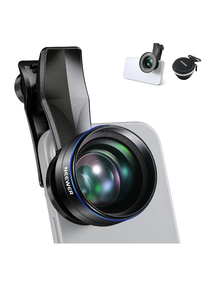 نيوير عدسة مقربة NEEWER LS-41 بطول بؤري ‎60mm مع مشبك عدسة ‎17mm ومحلق لتركيب فلتر ‎67mm - Image 1