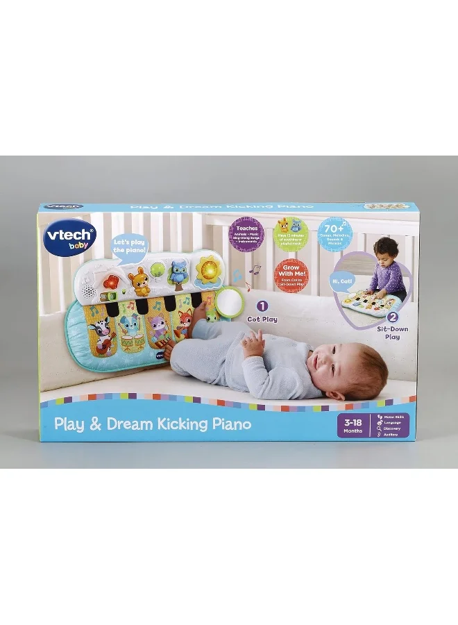 vtech Play & Dream Kicking Piano | Interactive And Developmental Baby Toy With Sounds And Music | Suitable For Ages 3 - 18 Months, English Version