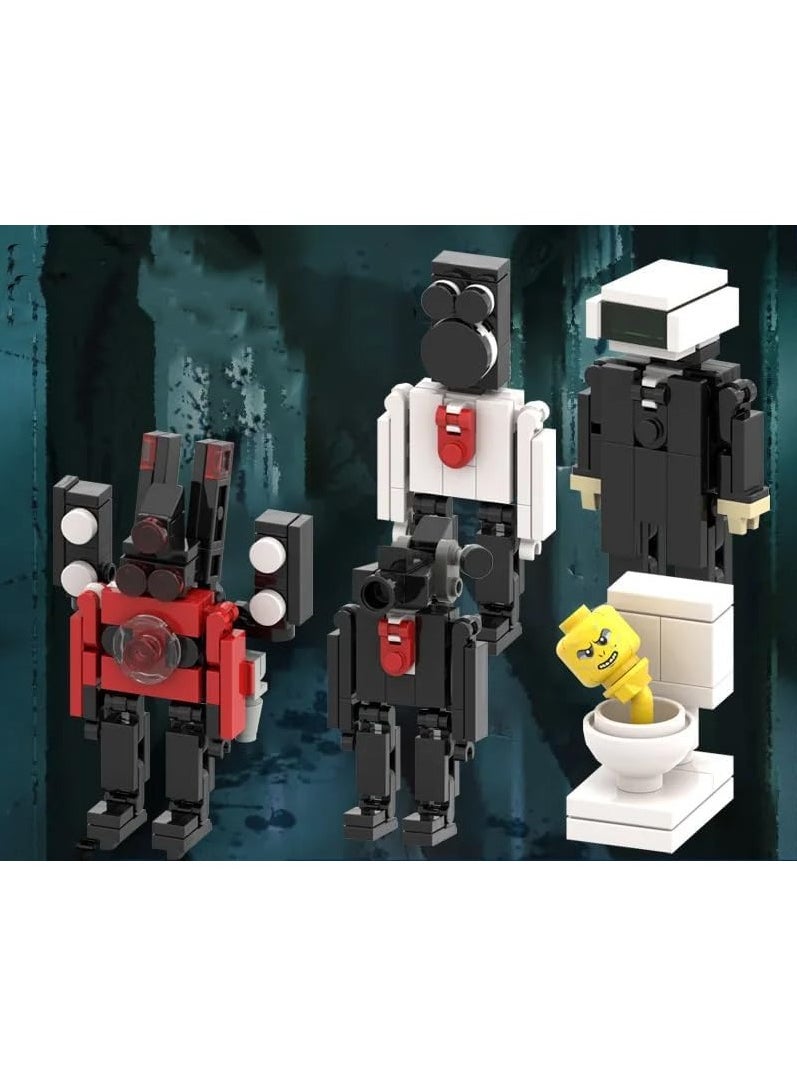 Gerenic - 5PCS Skibidi Toilet Building Set (240 Pcs) - Image 1