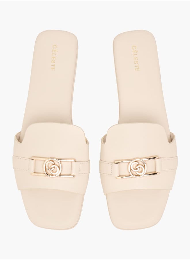 Celeste Women's Logo Accent Slip-On Sandals  - Image 1