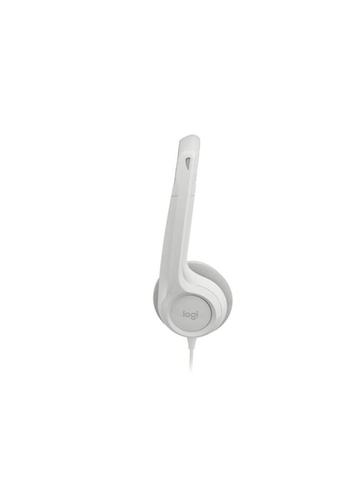Logitech® H390 USB Computer Headset white - Image 3