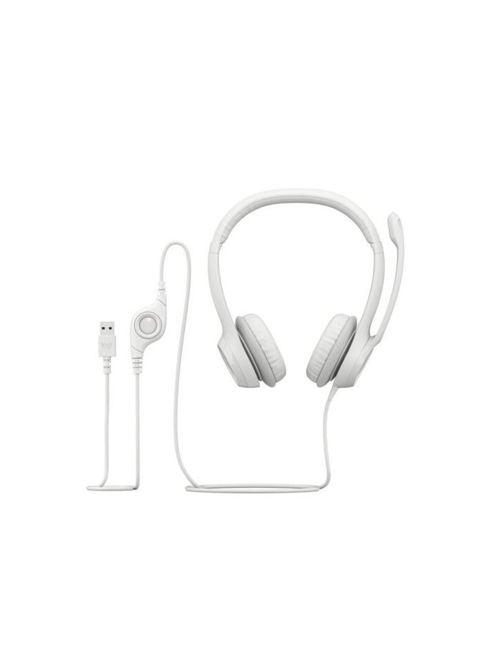 Logitech® H390 USB Computer Headset white - Image 5