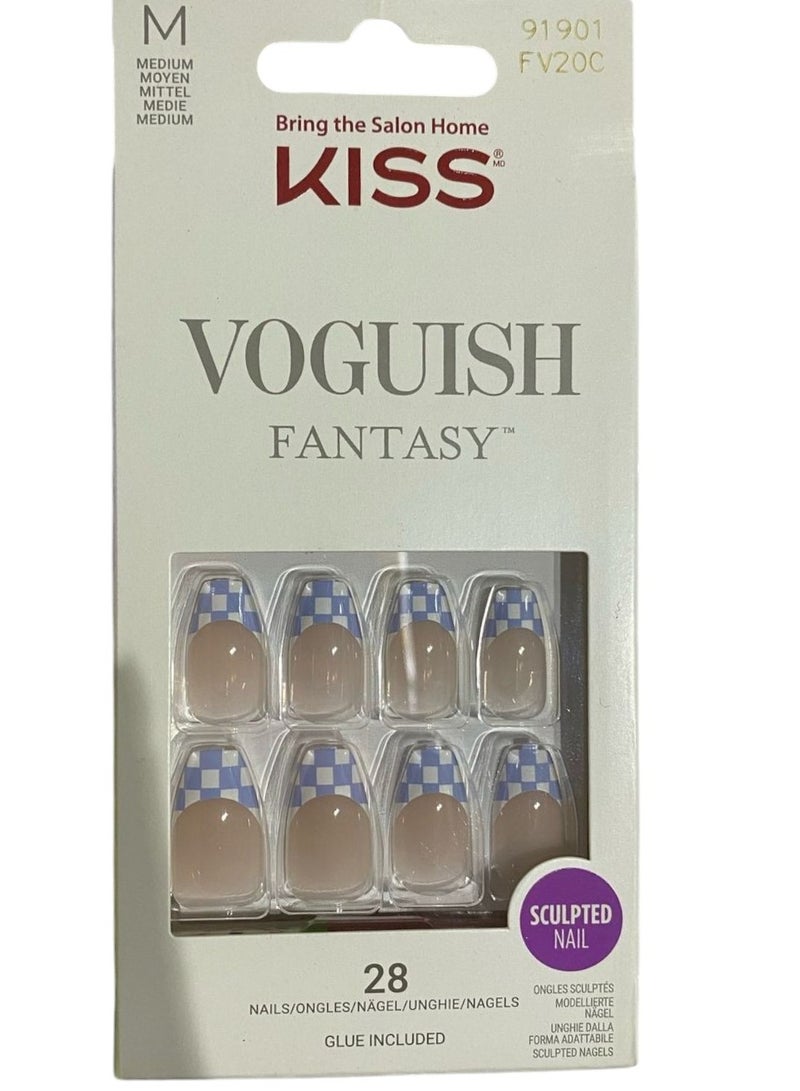 KISS Voguish Fantasy FV20C Size M 28Nails - Image 2