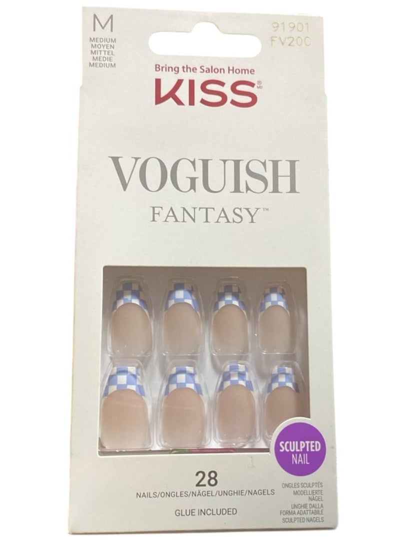 KISS Voguish Fantasy FV20C Size M 28Nails - Image 1