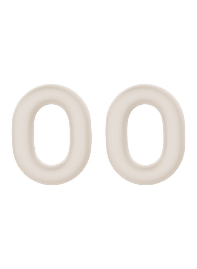 Suitable For Sony For Sony WH-1000 XM4 Headphone Protective Case Silicone Case Anti-fall And Dustproof Headphone Case-Color:Pair Of Creamy-white Caps-Model:For Sony For Sony WH-1000 XM4 - Image 1