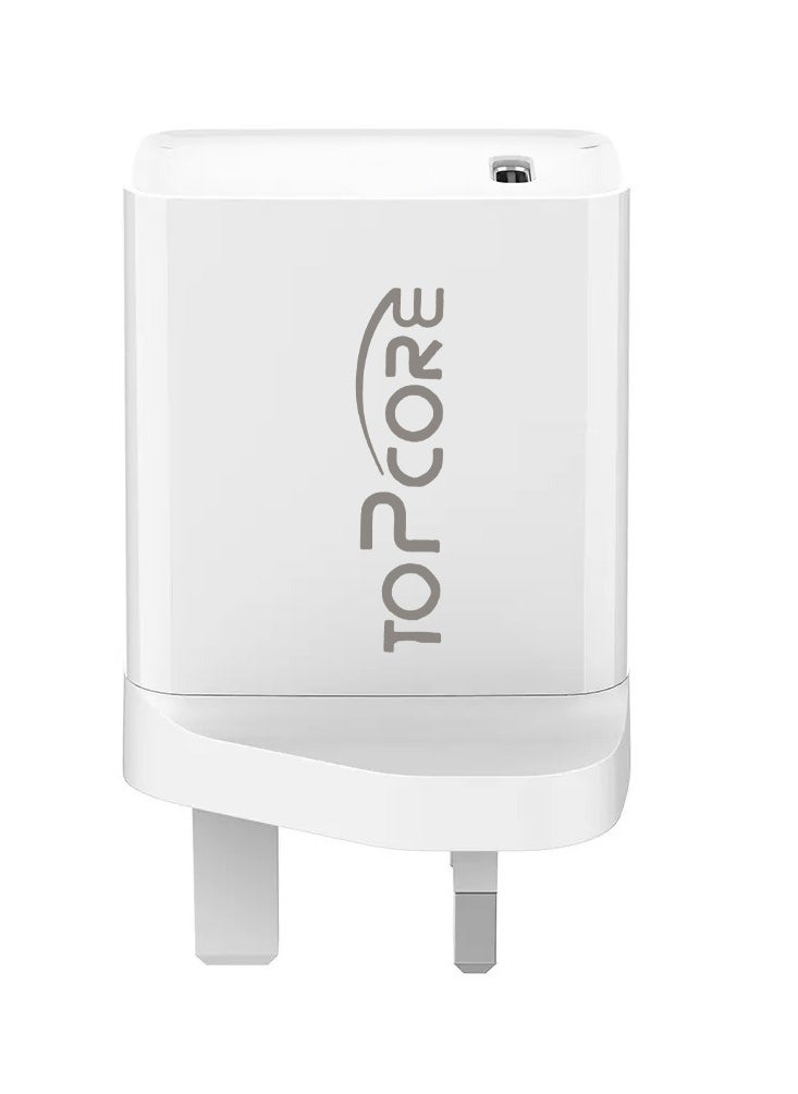 Topcore 20W USB Fast Charger, Wall Adapter Compatible with iPhone, Samsung Galaxy, and All USB-C Devices – Quick Charge Power Block  - Image 2