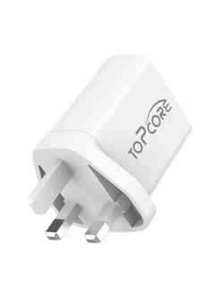 Topcore 20W USB Fast Charger, Wall Adapter Compatible with iPhone, Samsung Galaxy, and All USB-C Devices – Quick Charge Power Block  - Image 1