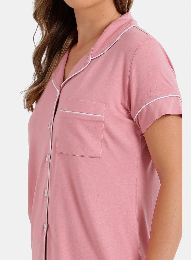 Carina Piped Short Pyjama Set - Image 5