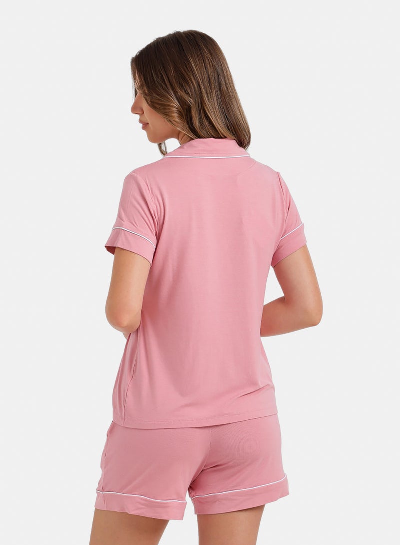 Carina Piped Short Pyjama Set - Image 4