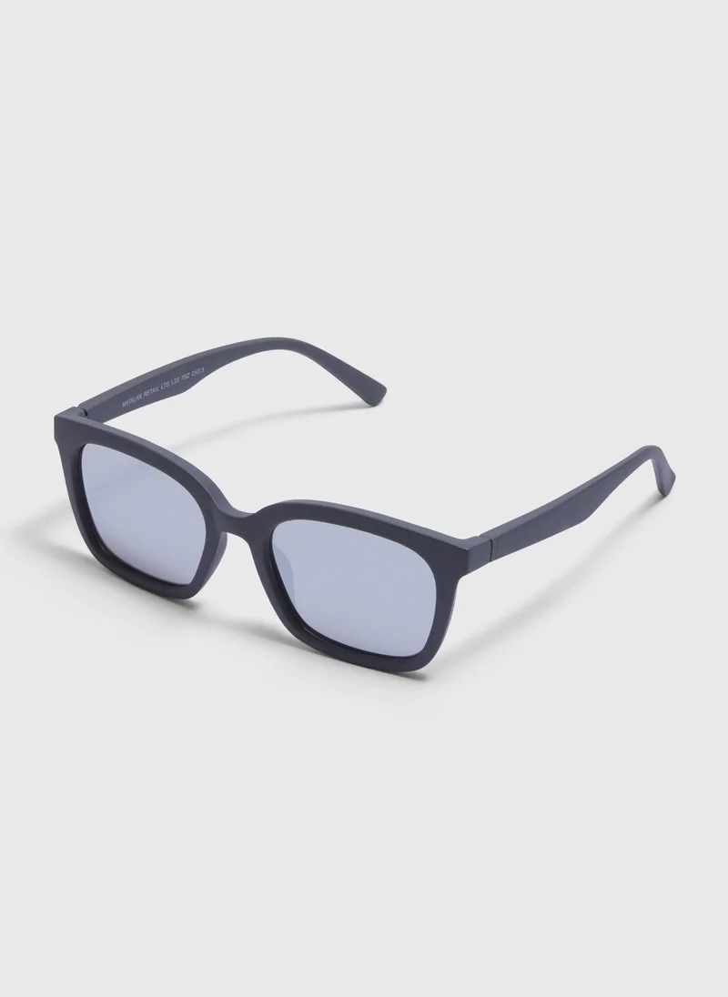 Matalan Grey Wayfarer Frame Sunglasses