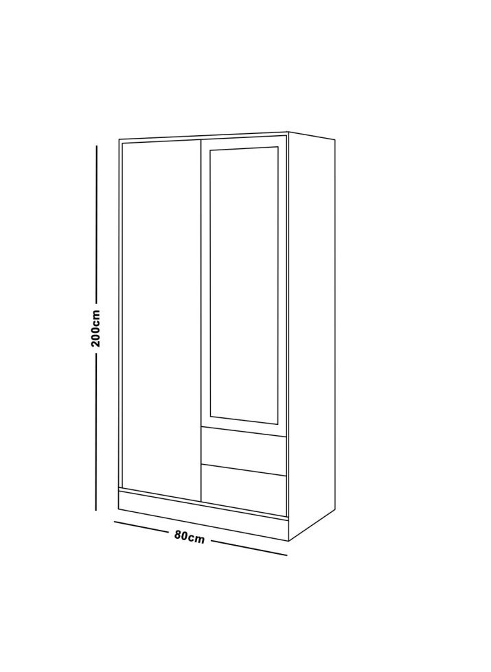 ماركة غير محددة دريسنج مودرن، بيج - CHWD37  - Image 2
