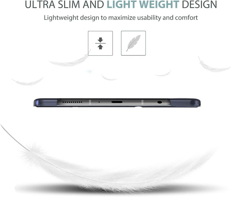 برو كيسيز جراب Galaxy Tab A7 Lite مقاس 8.7 بوصة Sm-T220/ Sm-T225/ Sm-T227، جراب واقٍ مع حامل وغطاء صلب لجهاز Samsung Tab A7 Lite اللوحي مقاس 8.7 بوصة 2021 - كحلي - Image 5