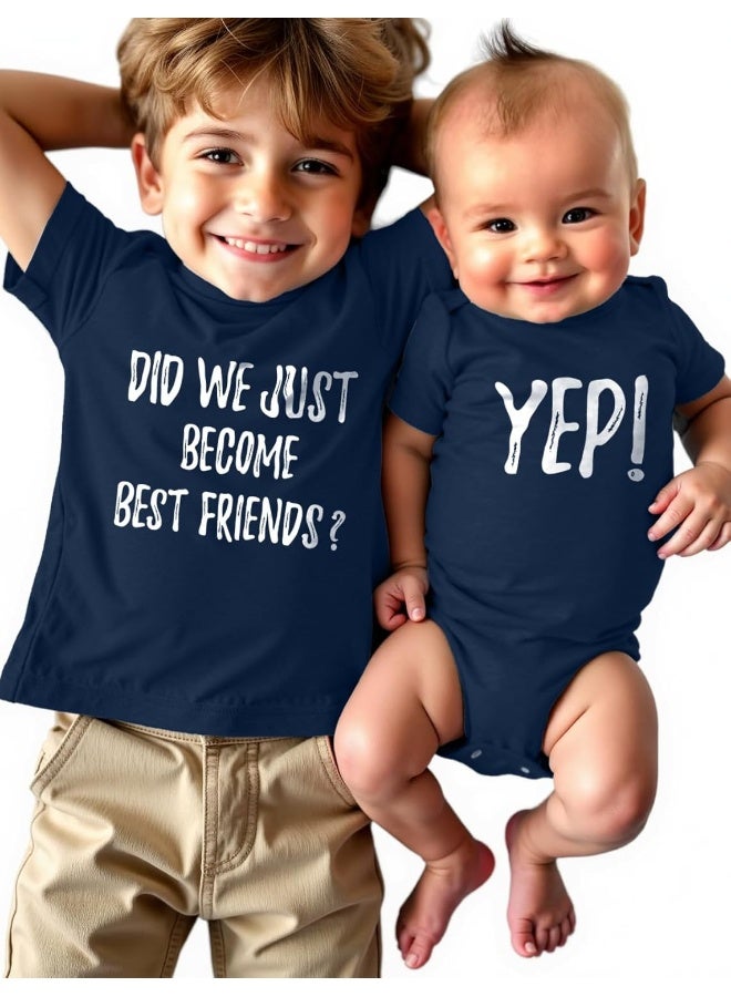 Tstars Tstars Big Brother Sister Shirt Little Sis Bro Outfit Sibling Matching Outfits Set  - Image 1
