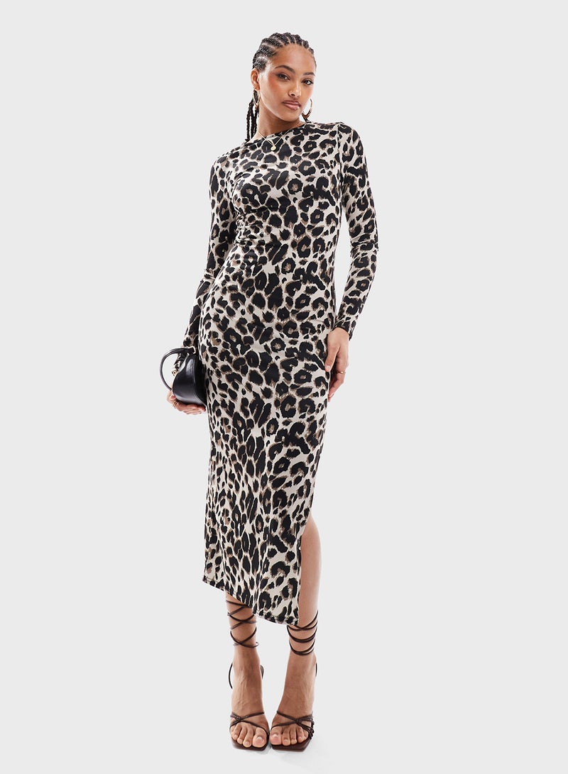 Miss Selfridge Leopard Print Dress - Image 1