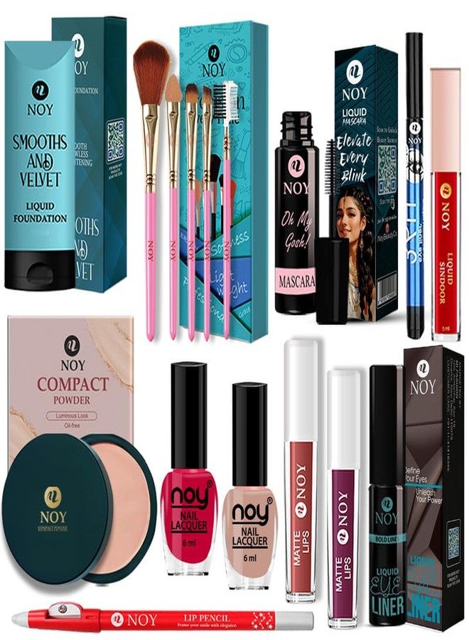 NOY Makeup Kit Combo Waterproof Makeup Set for Everyday Use Pack of 16 - Image 1