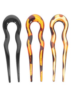 minkissy minkissy French Hair Pin for Buns U Shaped 3pcs Hair Forks French Hair Pins Vintage Hair Bun Sticks Chignon Pin Women Updo Hair Accessories  - Image 1