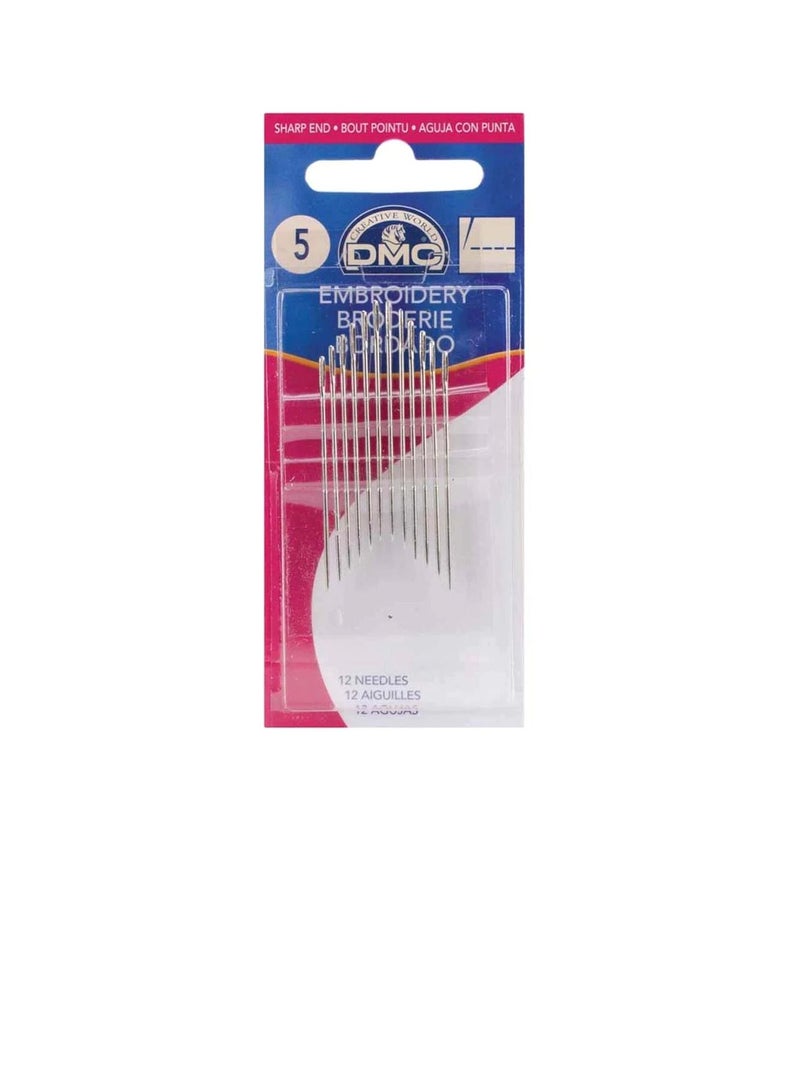 DMC Embroidery Hand Needles Size 5 16/pkg - Image 2