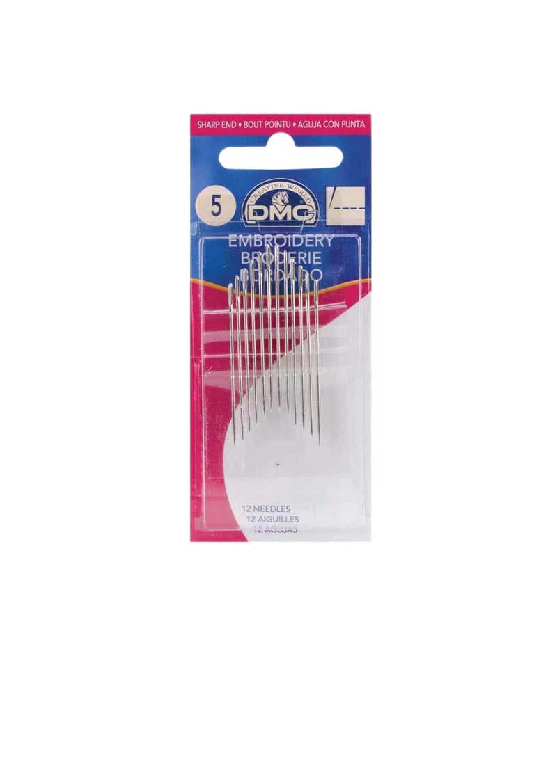 DMC Embroidery Hand Needles Size 5 16/pkg - Image 3