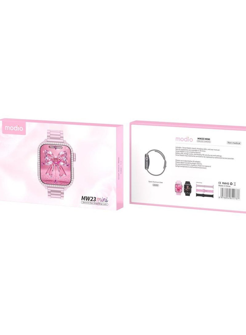 Modio MW23 Mini Bluetooth Smartwatch – Call, Notifications & Health Monitoring - Image 2