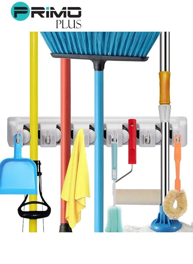 بريمو بلس حامل للممسحة والمكنسة مثبت على الجدار متعدد الألوان - Image 2