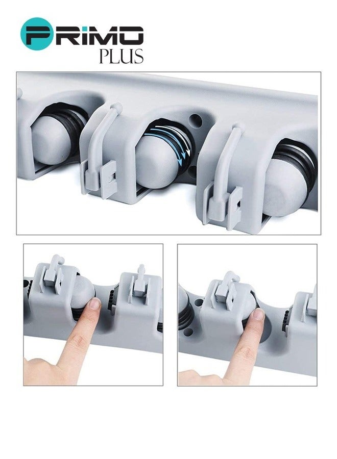 بريمو بلس حامل للممسحة والمكنسة مثبت على الجدار متعدد الألوان - Image 4