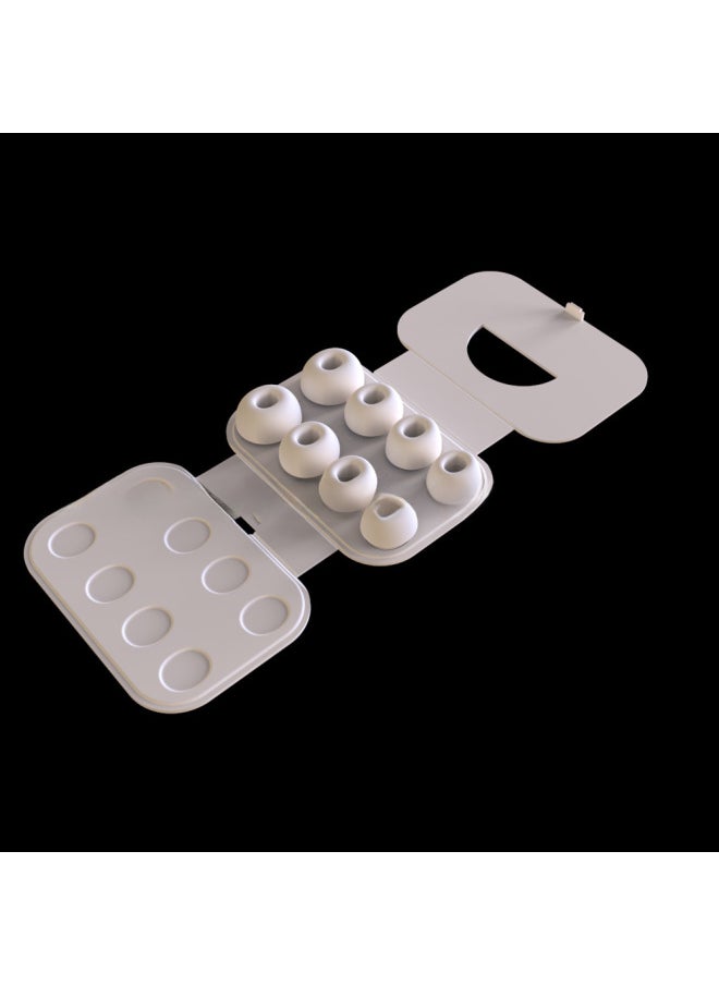 Generic - Suitable For Apple Earplug AirPods Pro12 Generation Universal Original Ear Cap Pressure Relief Noise Reduction Hole AB Cardboard-Color:A Earplug Optional 4+4 Cardboard - Image 1