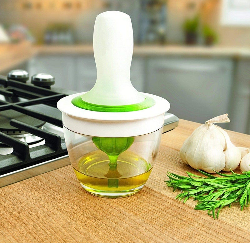 MIRARIYA Kitchen Set Oil Dispenser Glass Bowl Container and Silicone Pastry Brush Set for Cooking BBQ Baking and GrillingChefs Basting Set Oil Bottle Brush for Kitchen Green - Image 3