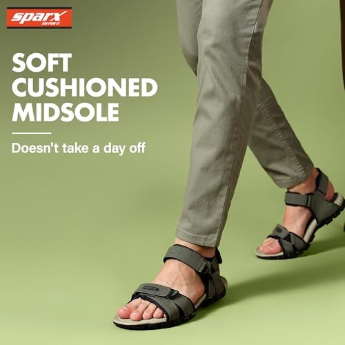 SPARX Men's SS0481G Olive Black Sandal 9 (SS0481GOLBK0009) - Image 5