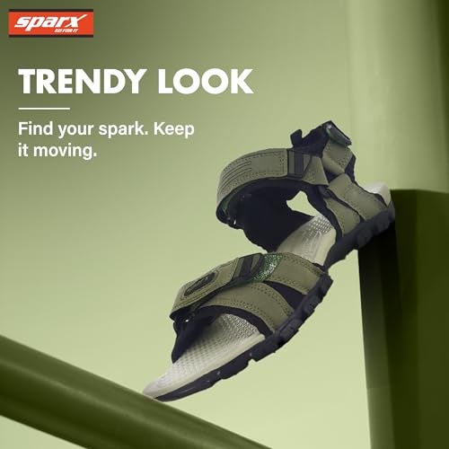 SPARX Men's SS0481G Olive Black Sandal 9 (SS0481GOLBK0009) - Image 4