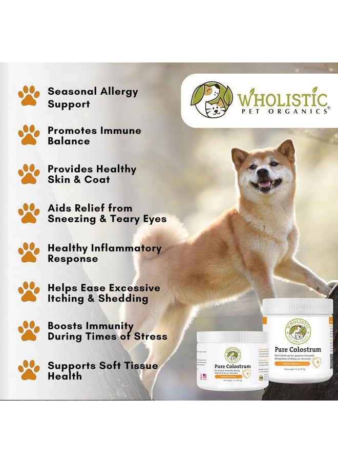 Wholistic Pet Organics Wholistic Pet Organics Pure Colostrum - 2 Oz - Dog Allergy Relief & Itchy Skin Treatment, Senior Dog Supplements & Immune Support, Licking Paws Relief  - Image 3