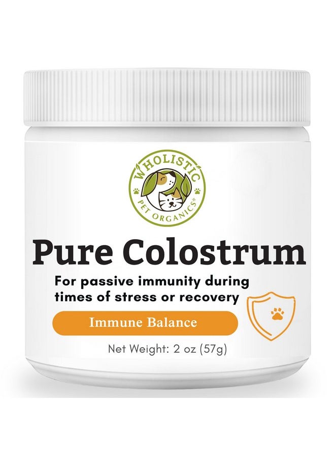 Wholistic Pet Organics Wholistic Pet Organics Pure Colostrum - 2 Oz - Dog Allergy Relief & Itchy Skin Treatment, Senior Dog Supplements & Immune Support, Licking Paws Relief  - Image 1