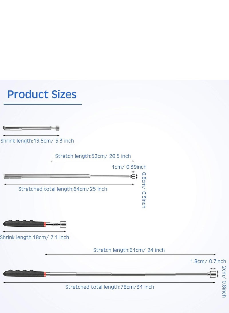 Loquat Telescoping Magnet Pick up Tools Stick Gadget for Hard to Reach Places - Image 2