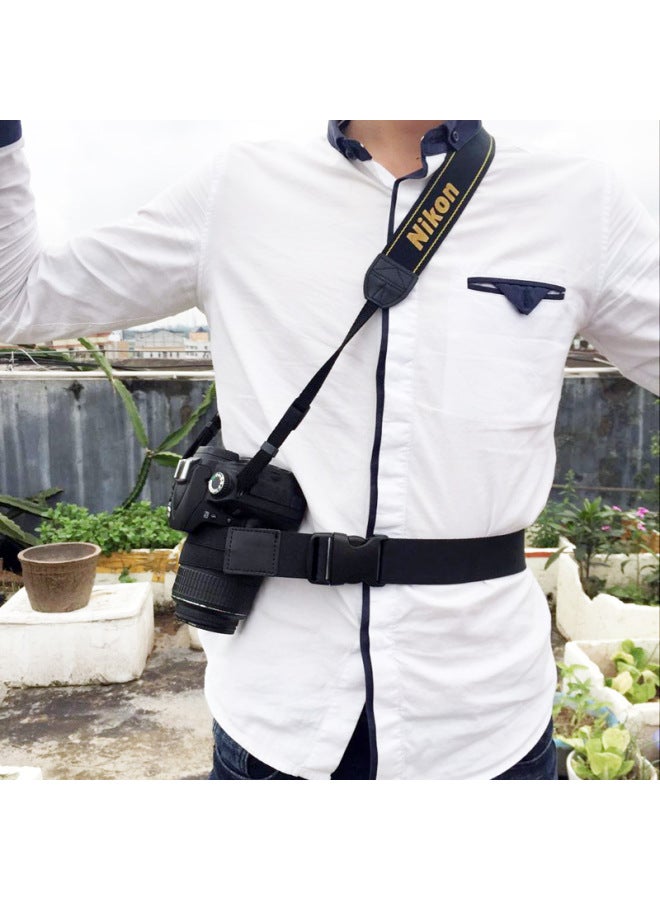 Micro SLR Camera Fast Camera Waist Telephoto Strap Photography Belt Photography Bag Mountaineering Riding Hanging Lens Barrel-Color:Dual-purpose Photography Belt-orange  - Image 5