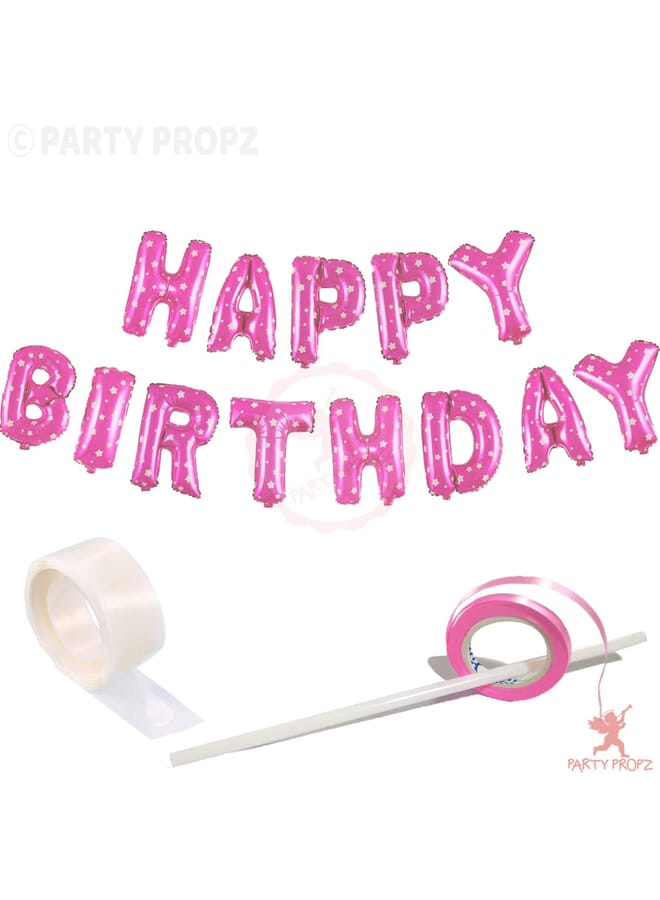 بارتي تايم مجموعة مكونة من قطعتين من مجموعة زينة عيد الميلاد باللون الوردي - Image 1