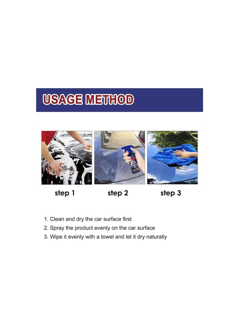 silvercnc - Multi-functional Coating Renewal Agent, Car Coating Agent Spray, 3 in 1 High Protection Quick Car Coating Spray, 3 in 1 Ceramic Car Coating Spray, Waterless Wash, Nanotechnology (2pcs) - Image 1