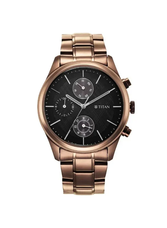 تيتان Titan Black Dial Analog with Date Watch for Men