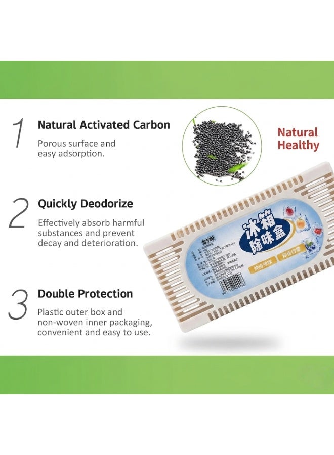 Refrigerator Deodorizer (6 PCS) – Natural Activated Charcoal Odor Eliminator & Moisture Absorber, Keeps Food Fresh Longer, Ideal for Refrigerator, Freezer, Shoe Cabinet & Cat Litter Box - Image 5