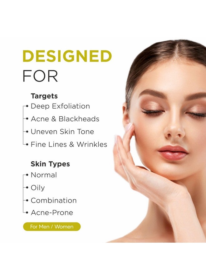Oshea PhytoDERMA Peeling Solution for Men & Women 30 ml | 25% AHA + 2% BHA + 5% PHA | Deep Exfoliation with Black Head Removal | Infused with Sugarcane Extract - Image 2