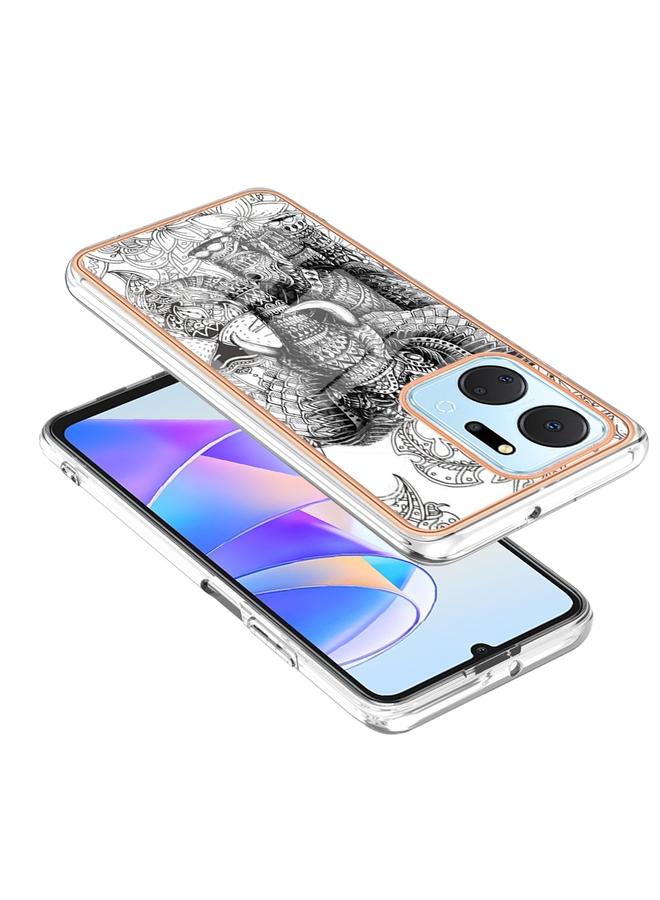 إيروريكس جراب لهاتف Honor X7a، مصنوع من الرخام الكهربائي، مع غطاء IMD مزدوج الجوانب - Image 3