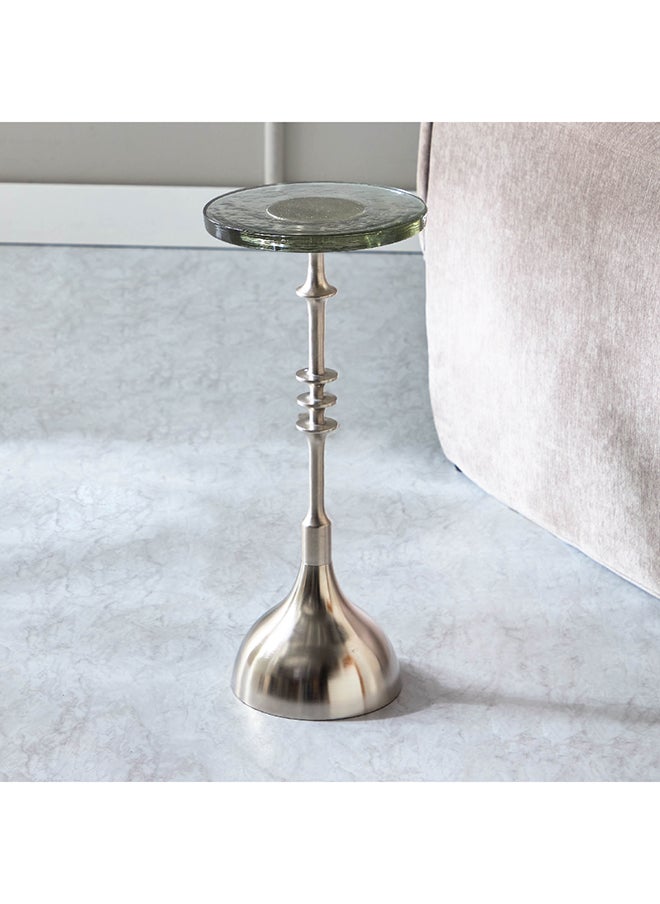 Home Box - Edith Glass Top Accent Table 24 x 56 x 24 cm - Image 1