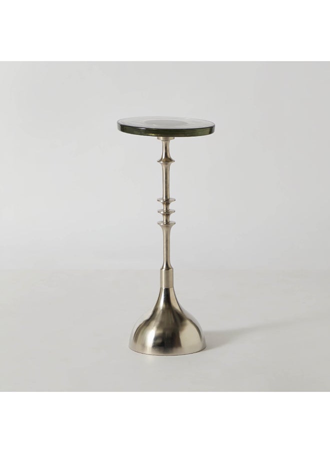 Home Box - Edith Glass Top Accent Table 24 x 56 x 24 cm - Image 1
