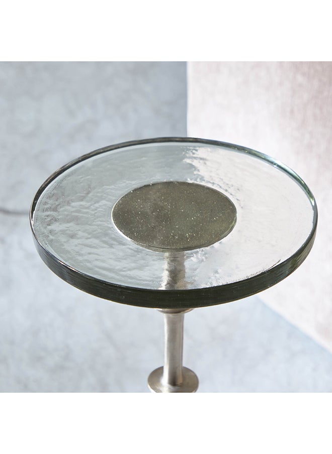 Home Box - Edith Glass Top Accent Table 24 x 56 x 24 cm - Image 1