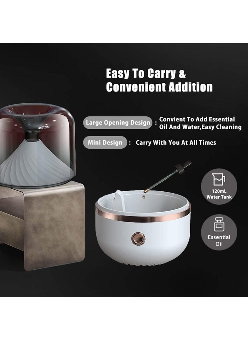 Generic - Essential Oil Diffusers With 120ml Capacity Mini Diffuser For Home & 7 Ambient Light Settings Whisper-Quiet Aroma Diffuser Waterless Auto Shut Off - Image 1