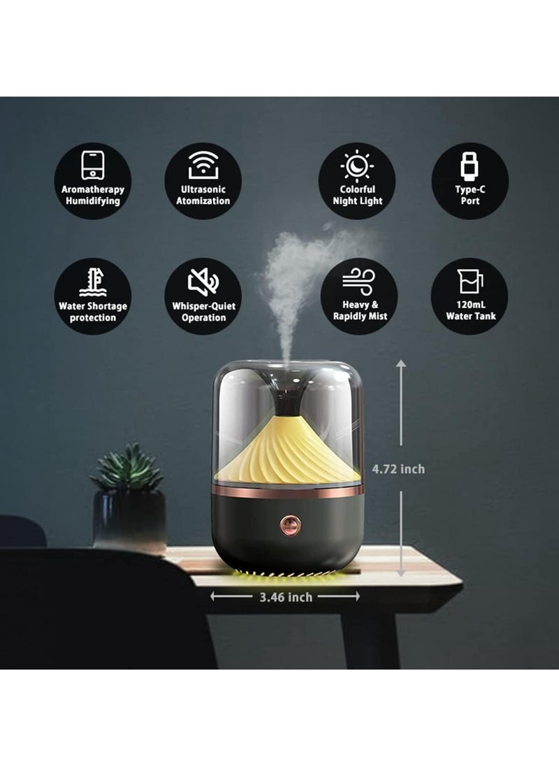 Generic - Essential Oil Diffusers With 120ml Capacity Mini Diffuser For Home & 7 Ambient Light Settings Whisper-Quiet Aroma Diffuser Waterless Auto Shut Off - Image 1